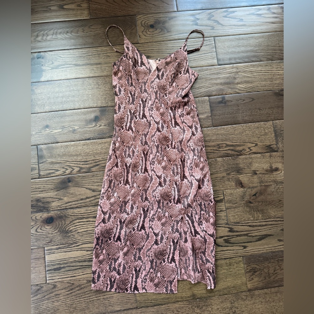 Express Snake Print Slip Dress